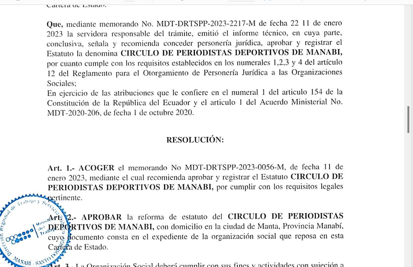 Lee más sobre el artículo CPDM REFORMA ESTATUTOS