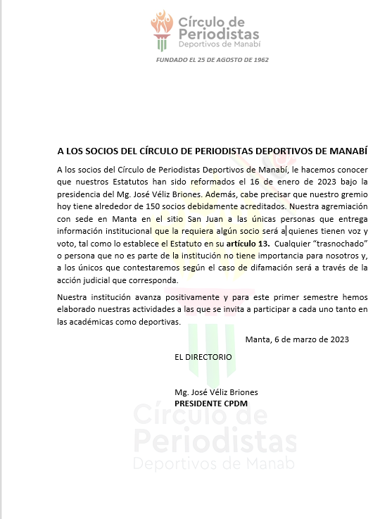 Lee más sobre el artículo A NUESTROS SOCIOS